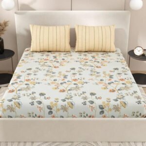 Cosmos Premium Soft Glace Cotton Bedsheet