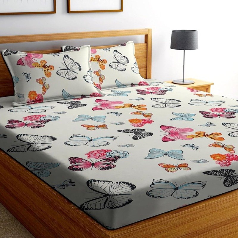 Butterfly Cotton Bedsheet