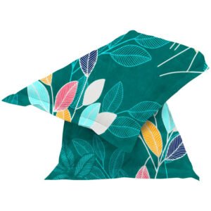Green Cotton Printed Pillow Covers