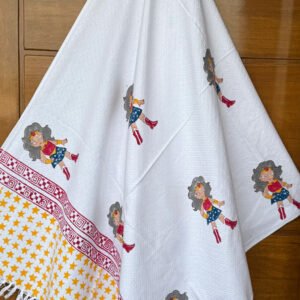 Cute Blockprint Kids Towel