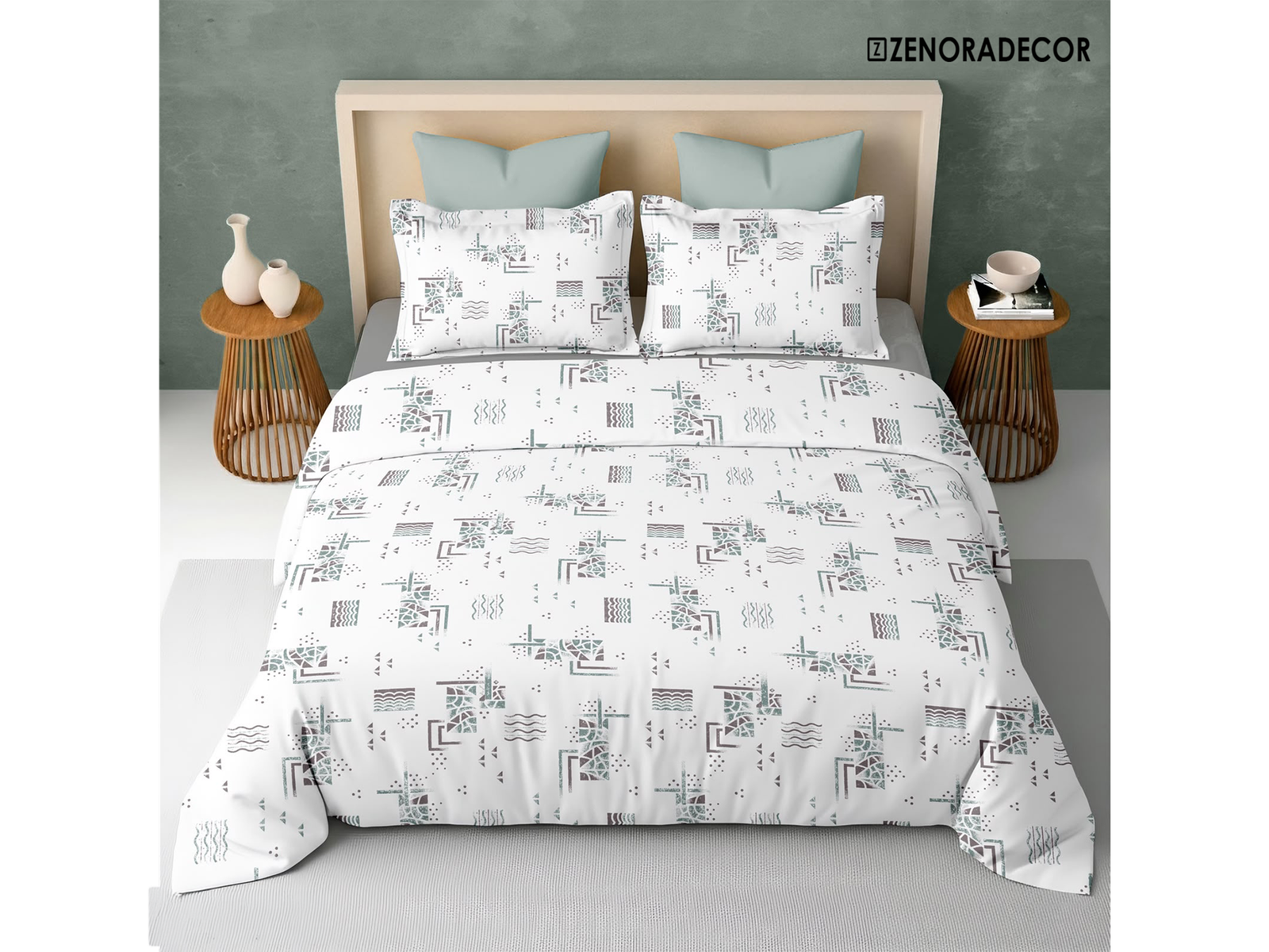 ZENORADECOR Modern Geometric Abstract Bedding Set