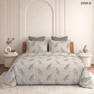 Misty Grey Botanical Bed Set