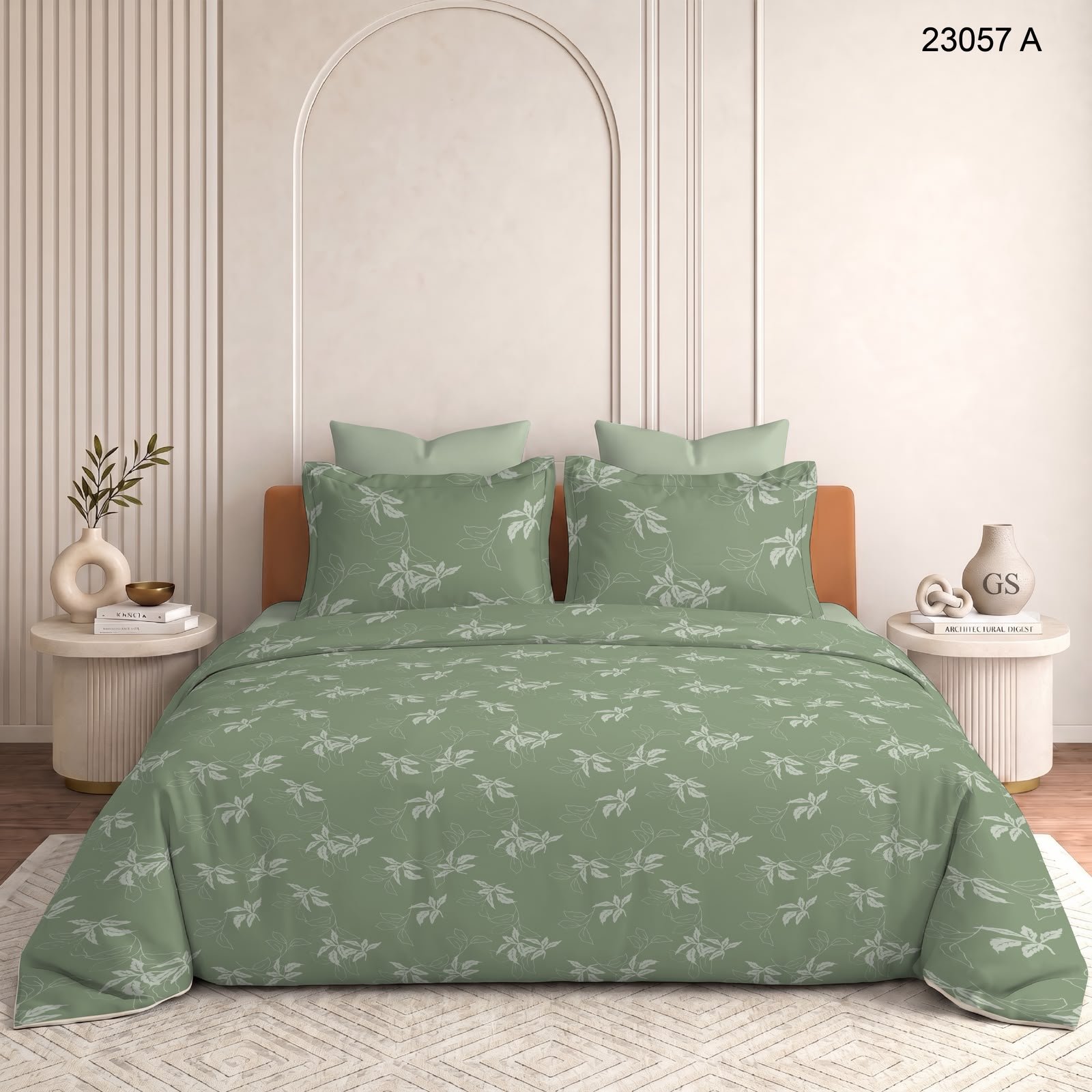 ZENORADECOR Olive Garden Bedding Set
